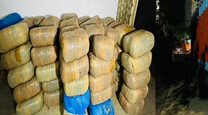 कस्टम विभाग की बड़ी कार्रवाई, एक हजार किलो गांजे के साथ दो लोगों को पकड़ा