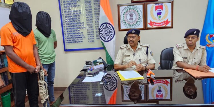 रांची पुलिस ने लूट कांड का किया उद्भेदन, 9 मोबाइल के साथ दो अपराधी गिरफ्तार