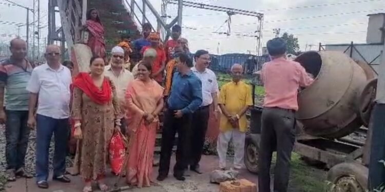 राय रेलवे स्टेशन के दो नम्बर प्लेटफार्म का निर्माण कार्य हुआ शुरू