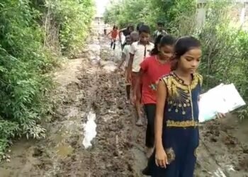 गावां : माल्डा पंचायत के ग्रामीणों को आज तक मयस्सर नहीं हुई सड़क की सुविधा, कीचड़ में चलकर स्कूल जाने को मजबूर हैं बच्चे