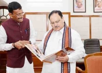 सांसद संजय सेठ ने बीजेपी के राष्ट्रीय अध्यक्ष जेपी नड्डा से की मुलाकात