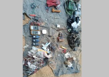 गढ़वा के तुमेरा से भारी मात्रा में विस्फोटक समेत अन्य समान बरामद