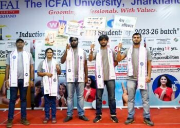 ICFAI यूनिवर्सिटी, रांची में चलाया गया मतदाता जागरूकता अभियान  नुक्कड़ नाटक एवं प्रतियोगिताओं के माध्यम से छात्रों को किया गया जागरूक