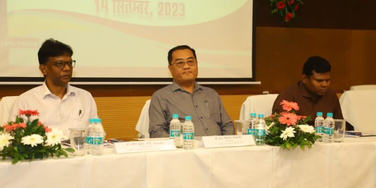 श्रीकृष्ण लोक प्रशासन संस्थान में कार्मिक,प्रशासनिक सुधार तथा राजभाषा विभाग द्वारा हिन्दी दिवस समारोह का आयोजन