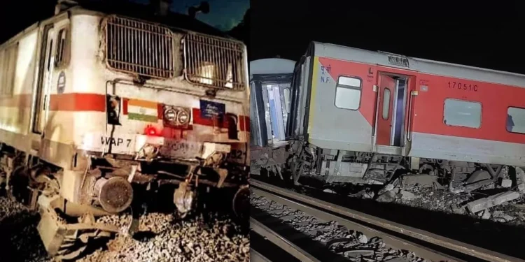 Bihar train accident : दिल्‍ली से गुवाहाटी जा रही रघुनाथपुर रेलवे स्टेशन पर नार्थ ईस्ट एक्सप्रेस ट्रेन दुर्घटनाग्रस्‍त