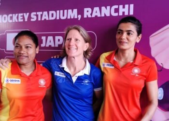 झारखंड वीमेंस एशियन हॉकी चैंपियनशिप ट्राफी-2023 – भारतीय महिला हॉकी टीम की कप्तान कोच और उपकप्तान की प्रेस कॉन्फ्रेंस