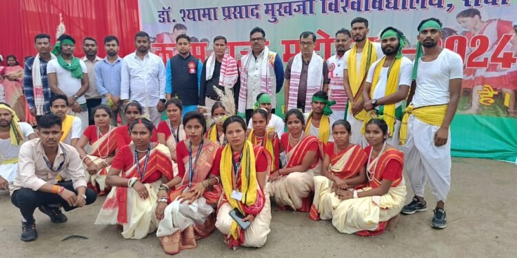 डॉ श्यामा प्रसाद मुखर्जी विश्वविद्यालय, रांची में करम महोत्सव का आयोजन