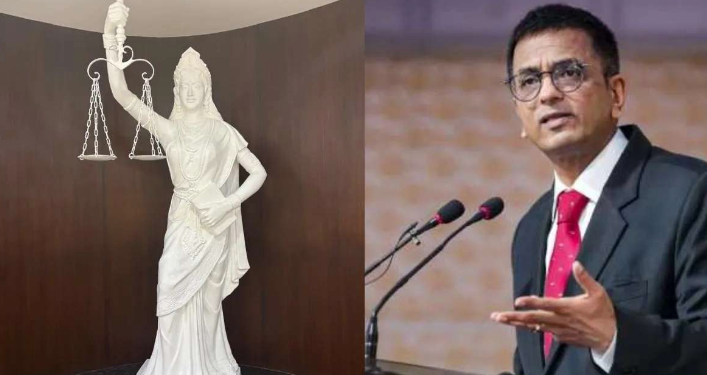 न्याय अंधा नहीं है’: सुप्रीम कोर्ट ने नई ‘न्याय की प्रतीक’ का अनावरण किया