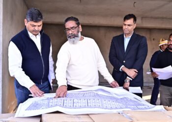 रांची: मुख्यमंत्री हेमन्त सोरेन ने विधायक आवासीय परिसर का निरीक्षण किया: कार्य प्रगति और निर्देश