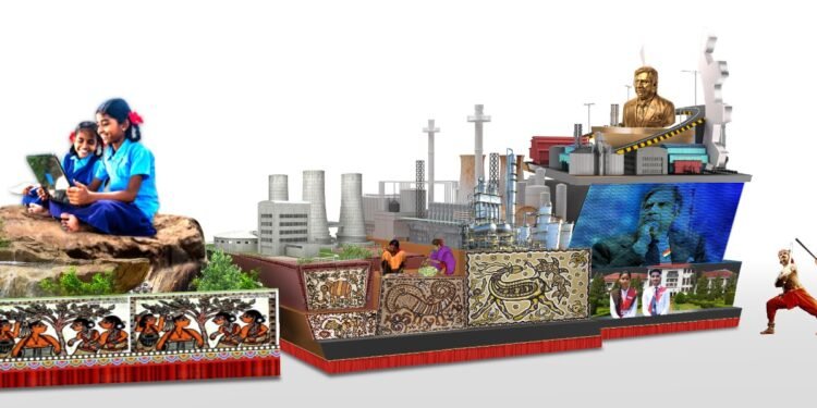 राँची। गणतंत्र दिवस 2025 पर कर्तव्य पथ पर फिर से चमकेगी झारखंड की झांकी