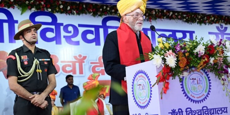 राँची विश्वविद्यालय के दीक्षांत समारोह में माननीय राज्यपाल का प्रेरणादायक अभिभाषण